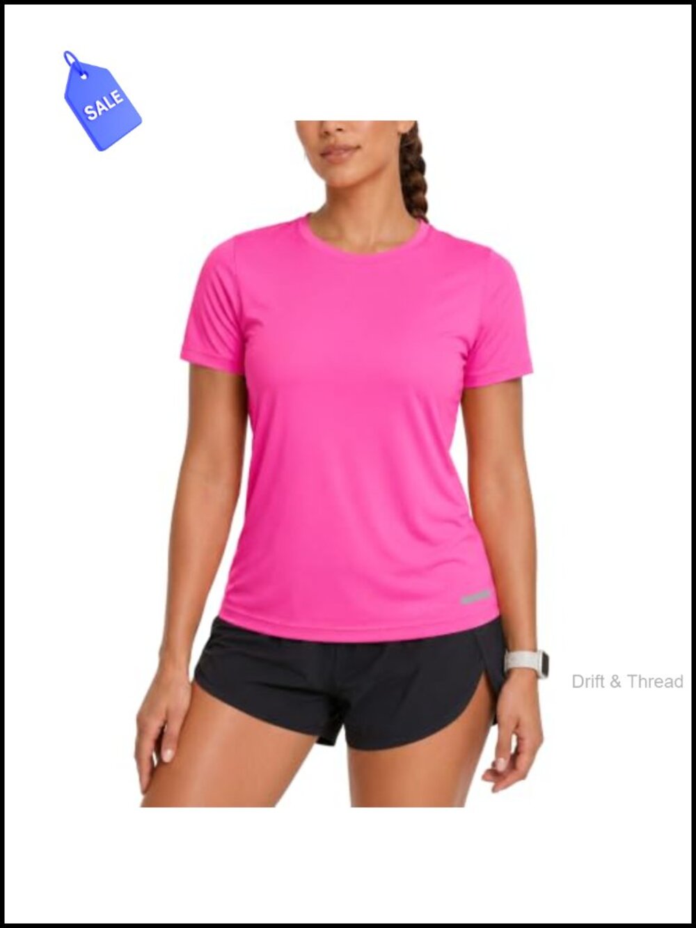 Women's Short Sleeve Quick Dry Athletic Running Workout Tee